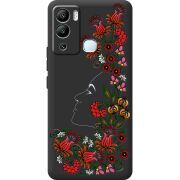 Черный чехол BoxFace Infinix Hot 12i 3D Ukrainian Muse