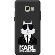 Черный чехол BoxFace Samsung A520 Galaxy A5 2017 Cat in Black