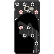 Черный чехол BoxFace Samsung A520 Galaxy A5 2017 Flower Hair