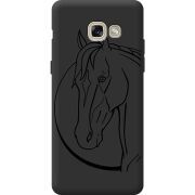 Черный чехол BoxFace Samsung A520 Galaxy A5 2017 Horse