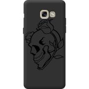 Черный чехол BoxFace Samsung A520 Galaxy A5 2017 Skull and Roses