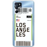 Прозрачный чехол BoxFace OPPO A54s Ticket Los Angeles
