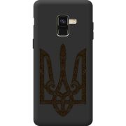 Черный чехол BoxFace Samsung A530 Galaxy A8 2018 Ukrainian Trident