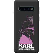 Черный чехол BoxFace Samsung G973 Galaxy S10 Pink Karl