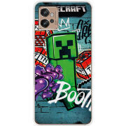 Чехол BoxFace Motorola G32 Minecraft Graffiti