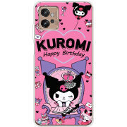 Чехол BoxFace Motorola G32 День народження Kuromi