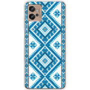 Чехол BoxFace Motorola G32 Блакитний Орнамент
