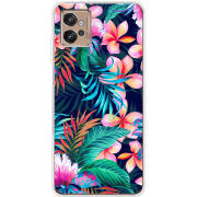 Чехол BoxFace Motorola G32 flowers in the tropics