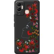 Черный чехол BoxFace Infinix Hot 12 Play 3D Ukrainian Muse