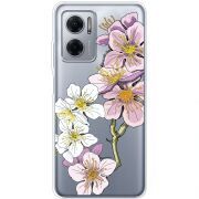 Прозрачный чехол BoxFace Xiaomi Redmi Note 11E Cherry Blossom