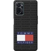 Черный чехол BoxFace OPPO A76 Tommy Print