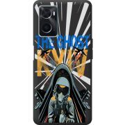 Черный чехол BoxFace OPPO A76 Привид Києва в дії