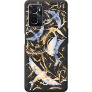 Черный чехол BoxFace OPPO A76 Ластівки