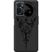 Черный чехол BoxFace OPPO A76 Hugin and Munin