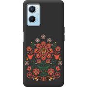 Черный чехол BoxFace OPPO A96 Ukrainian Ornament