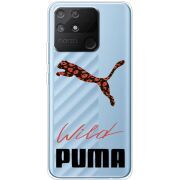 Прозрачный чехол BoxFace Realme Narzo 50A Wild Cat