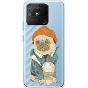 Прозрачный чехол BoxFace Realme Narzo 50A Dog Coffeeman