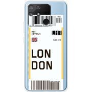 Прозрачный чехол BoxFace Realme Narzo 50A Ticket London