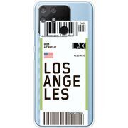 Прозрачный чехол BoxFace Realme Narzo 50A Ticket Los Angeles