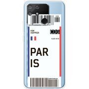 Прозрачный чехол BoxFace Realme Narzo 50A Ticket Paris