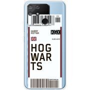 Прозрачный чехол BoxFace Realme Narzo 50A Ticket Hogwarts
