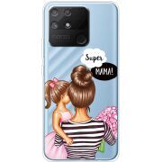 Прозрачный чехол BoxFace Realme Narzo 50A Super Mama and Daughter