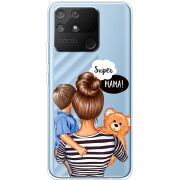 Прозрачный чехол BoxFace Realme Narzo 50A Super Mama and Son