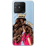 Прозрачный чехол BoxFace Realme Narzo 50A Queen and Princess