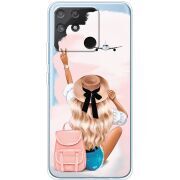 Прозрачный чехол BoxFace Realme Narzo 50A Travel Girl