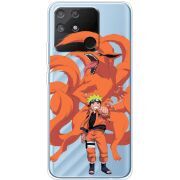 Прозрачный чехол BoxFace Realme Narzo 50A Naruto and Kurama