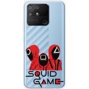 Прозрачный чехол BoxFace Realme Narzo 50A siquid game люди в красном