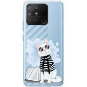 Прозрачный чехол BoxFace Realme Narzo 50A Cat Style