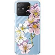 Прозрачный чехол BoxFace Realme Narzo 50A Cherry Blossom