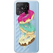 Прозрачный чехол BoxFace Realme Narzo 50A Donuts