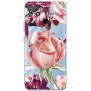 Прозрачный чехол BoxFace Realme Narzo 50A Rose