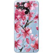 Прозрачный чехол BoxFace Realme Narzo 50A Pink Magnolia