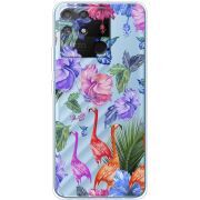 Прозрачный чехол BoxFace Realme Narzo 50A Flamingo
