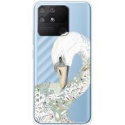 Прозрачный чехол BoxFace Realme Narzo 50A Swan