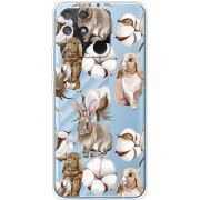 Прозрачный чехол BoxFace Realme Narzo 50A Cotton and Rabbits