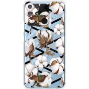 Прозрачный чехол BoxFace Realme Narzo 50A Cotton flowers