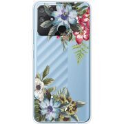 Прозрачный чехол BoxFace Realme Narzo 50A Floral