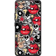 Черный чехол BoxFace Realme Narzo 50A Rock Graffiti
