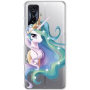 Чехол со стразами Poco F4 GT Unicorn Queen