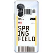 Прозрачный чехол BoxFace Huawei Nova 9 SE Ticket Springfield