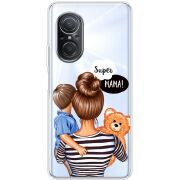 Прозрачный чехол BoxFace Huawei Nova 9 SE Super Mama and Son