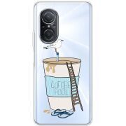 Прозрачный чехол BoxFace Huawei Nova 9 SE Segull in Cofee Pool