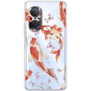 Прозрачный чехол BoxFace Huawei Nova 9 SE Japanese Koi Fish