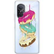 Прозрачный чехол BoxFace Huawei Nova 9 SE Donuts