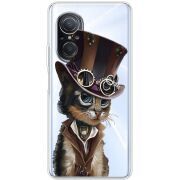 Прозрачный чехол BoxFace Huawei Nova 9 SE Steampunk Cat