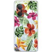 Прозрачный чехол BoxFace Huawei Nova 9 SE Tropical Flowers